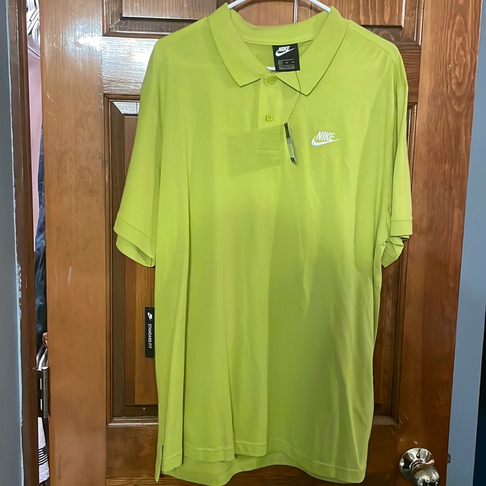 Nike polo shirt lime green sz XL NWT